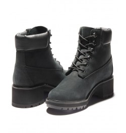 Women's Kinsley Waterproof Lug Sole Boots Black $45.00 Shoes