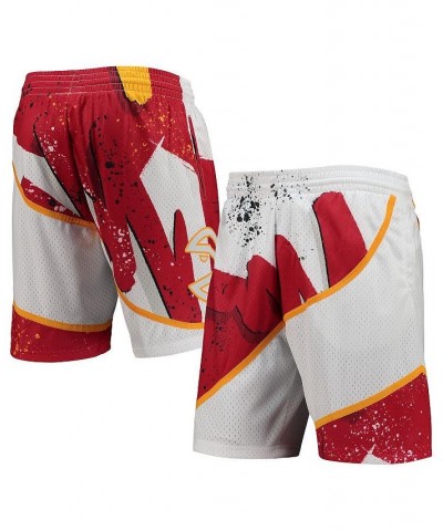 Men's White Atlanta Hawks Hardwood Classics 1986 Hyper Hoops Swingman Shorts $47.30 Shorts