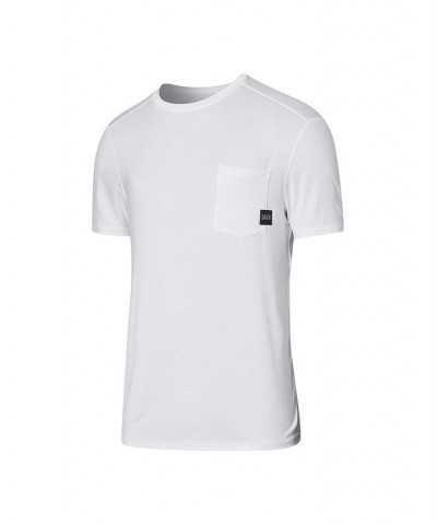 Men's Sleepwalker Short Sleeves Pocket T-shirt White $27.56 T-Shirts