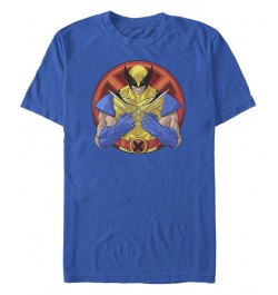 Men's Wolverine Circle Short Sleeve Crew T-shirt Blue $16.80 T-Shirts