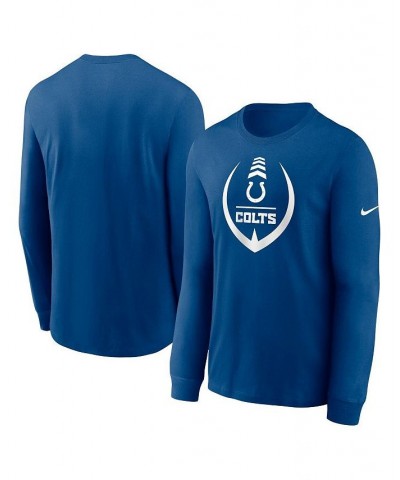 Men's Royal Indianapolis Colts Icon Legend Long Sleeve T-shirt $32.99 T-Shirts