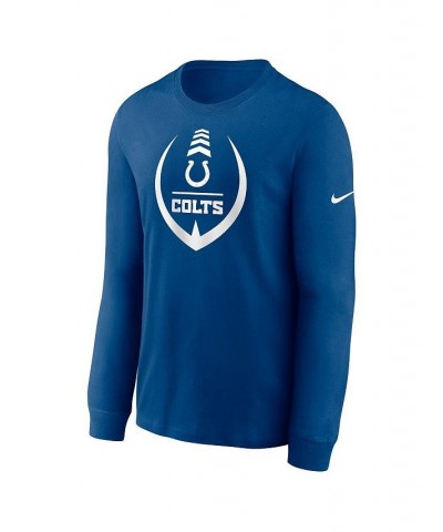 Men's Royal Indianapolis Colts Icon Legend Long Sleeve T-shirt $32.99 T-Shirts