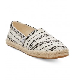 Women's Alpargata Rope Slip-On Flats PD05 $34.50 Shoes