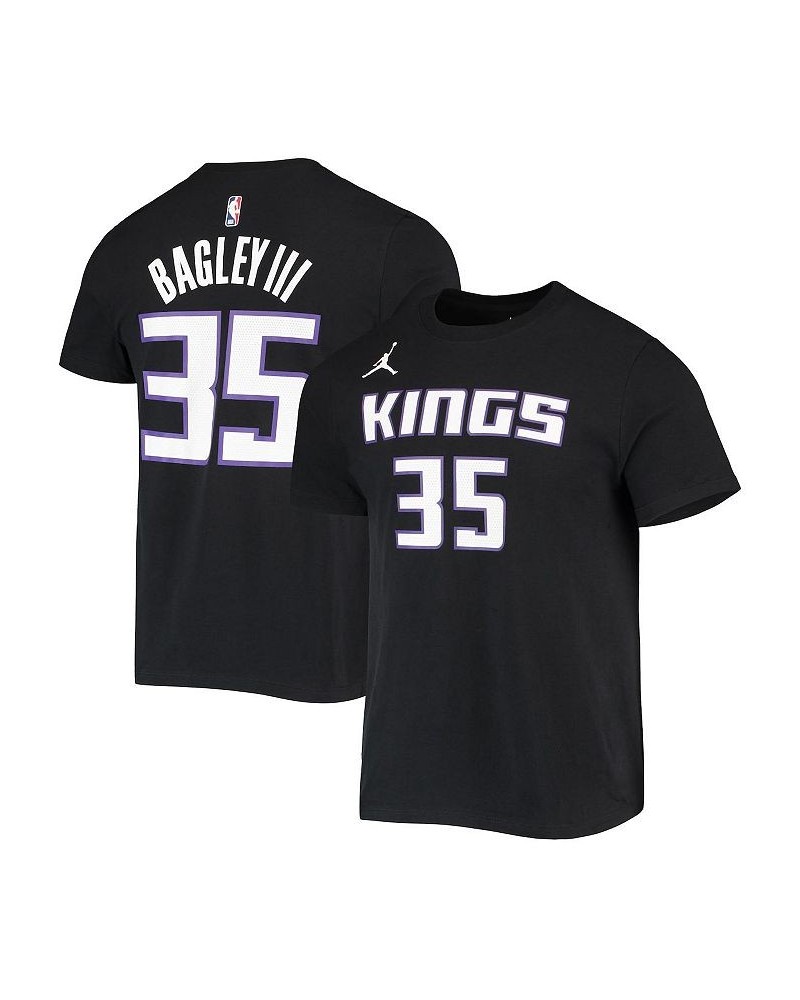 Men's Brand Black Sacramento Kings 2020/21 Statement Name and Number T-shirt $15.48 T-Shirts