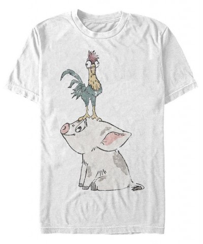 Men's Pua Short Sleeve Crew T-shirt White $16.45 T-Shirts