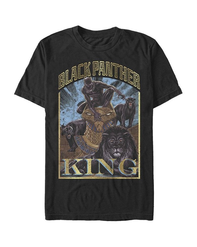 Men's Panther Homage Short Sleeve Crew T-shirt Black $17.84 T-Shirts