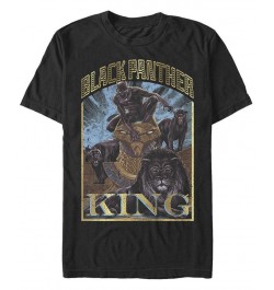 Men's Panther Homage Short Sleeve Crew T-shirt Black $17.84 T-Shirts