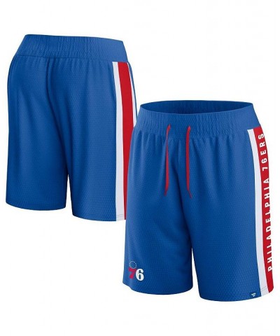 Men's Branded Royal Philadelphia 76ers Referee Iconic Mesh Shorts $27.49 Shorts