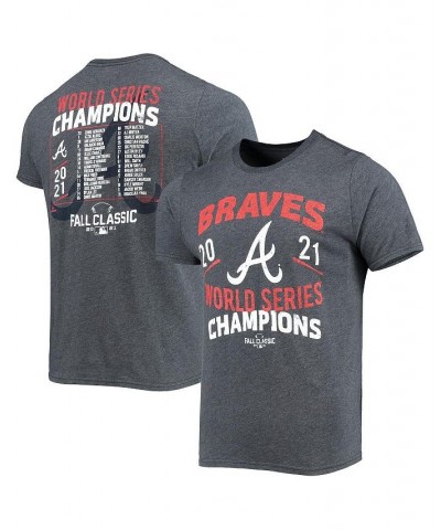 Men's Threads Navy Atlanta Braves 2021 World Series Champions Dream Team Roster Tri-Blend T-shirt $16.80 T-Shirts