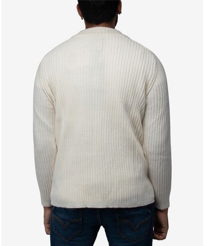 Men's Ribbed Mock Neck Quarter-Zip Sweater Tan/Beige $31.90 Sweaters