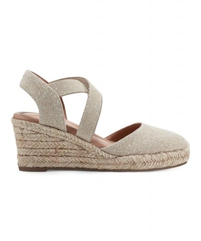 Women's Meza Casual Strappy Espadrille Wedges Sandal Multi $39.60 Shoes