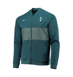 Men's Green Tottenham Hotspur I96 Anthem Raglan Full-Zip Jacket $44.40 Jackets