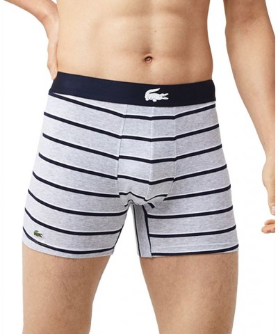 Men's Long Stretch Plain and Print Boxer Brief Set, 3-Piece Multi $23.65 Underwear