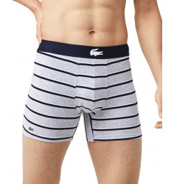 Men's Long Stretch Plain and Print Boxer Brief Set, 3-Piece Multi $23.65 Underwear