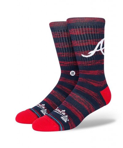 Men's Atlanta Braves Twist Logo Crew Socks $15.65 Socks