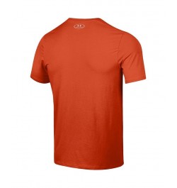 Men's Orange Auburn Tigers School Logo Performance Cotton T-shirt $56.55 T-Shirts