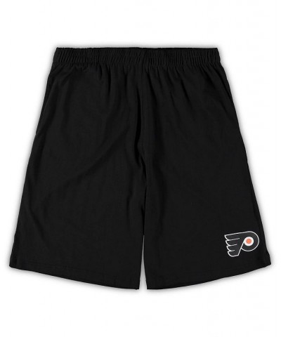 Men's Black, Heathered Charcoal Philadelphia Flyers Big and Tall T-shirt and Shorts Sleep Set $26.04 Pajama