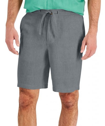 Men's 100% Linen Drawstring Shorts PD02 $14.08 Shorts