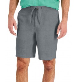 Men's 100% Linen Drawstring Shorts PD02 $14.08 Shorts