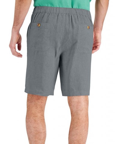 Men's 100% Linen Drawstring Shorts PD02 $14.08 Shorts