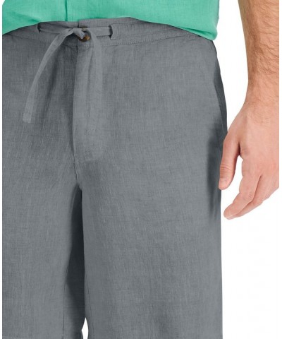 Men's 100% Linen Drawstring Shorts PD02 $14.08 Shorts