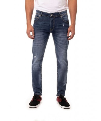 Men's Stretch 5 Pocket Skinny Jeans Blue $33.54 Jeans