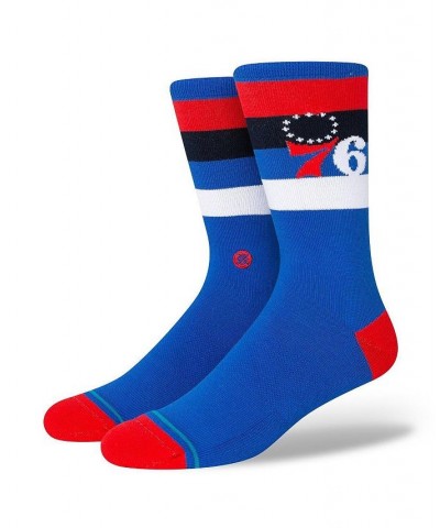 Men's Philadelphia 76ers Stripe Crew Socks $11.88 Socks