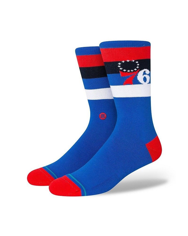 Men's Philadelphia 76ers Stripe Crew Socks $11.88 Socks