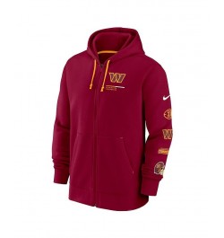 Men's Burgundy Washington Commanders Surrey Full-Zip Hoodie $47.50 Sweatshirt