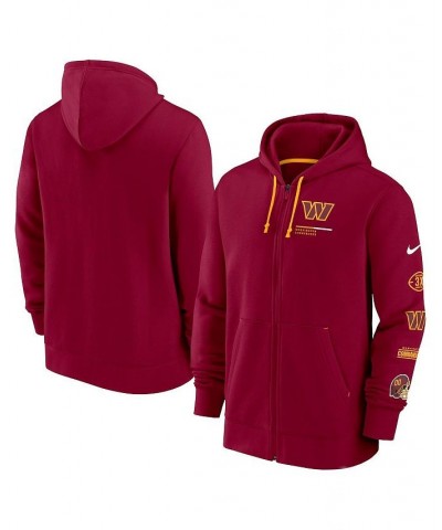 Men's Burgundy Washington Commanders Surrey Full-Zip Hoodie $47.50 Sweatshirt