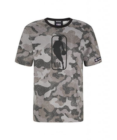 BOSS x NBA Men's Jersey T-shirt Black $30.96 T-Shirts