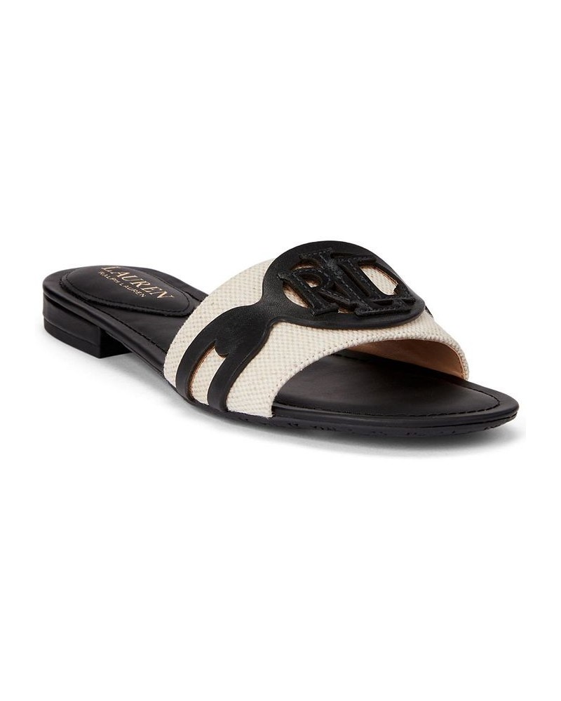 Women's Alegra Slide Sandals Black, Tan, Black $51.25 Shoes