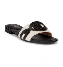 Women's Alegra Slide Sandals Black, Tan, Black $51.25 Shoes