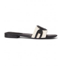 Women's Alegra Slide Sandals Black, Tan, Black $51.25 Shoes