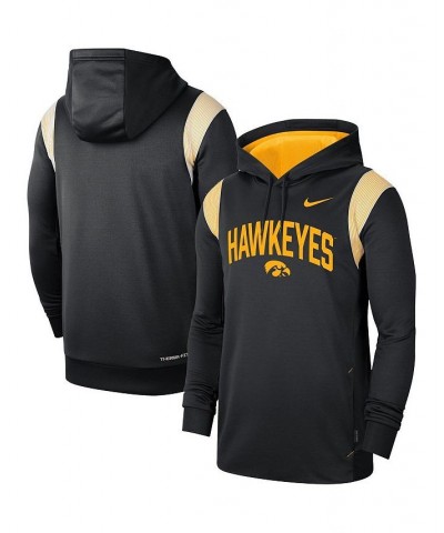 Men's Black Iowa Hawkeyes 2022 Game Day Sideline Performance Pullover Hoodie $46.55 Sweatshirt