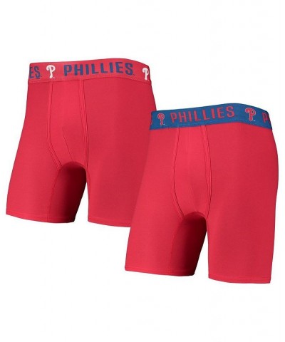 Men's Red, Royal Philadelphia Phillies Two-Pack Flagship Boxer Briefs Set $25.00 Underwear