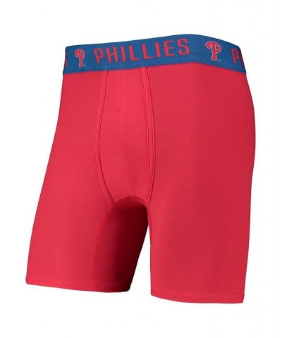 Men's Red, Royal Philadelphia Phillies Two-Pack Flagship Boxer Briefs Set $25.00 Underwear