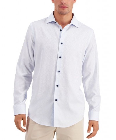 Men's Regular-Fit Medallion-Print Shirt White $13.94 Shirts