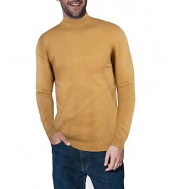 Men's Basic Mock Neck Midweight Pullover Sweater Copper $35.10 Sweaters