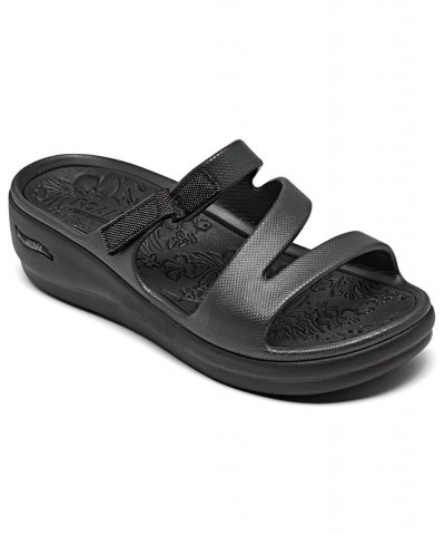 Women's Foamies: Arch Fit Ascend - Sweat Pea Slide Sandals Black $23.50 Shoes