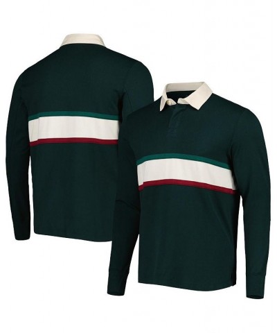 Men's Green Mexico National Team Lifestyler Long Sleeve Polo Shirt $41.40 Polo Shirts