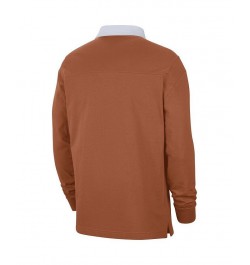 Men's Texas Orange Texas Longhorns Striped Long Sleeve Polo Shirt $37.79 Polo Shirts