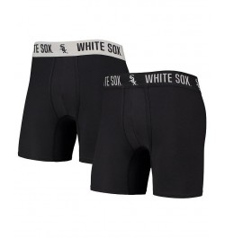 Men's Black, Gray Chicago White Sox Two-Pack Flagship Boxer Briefs Set $26.49 Underwear