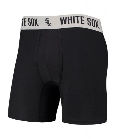 Men's Black, Gray Chicago White Sox Two-Pack Flagship Boxer Briefs Set $26.49 Underwear