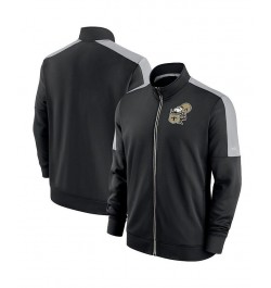 Men's Black New Orleans Saints Historic Track Full-Zip Jacket $48.59 Jackets