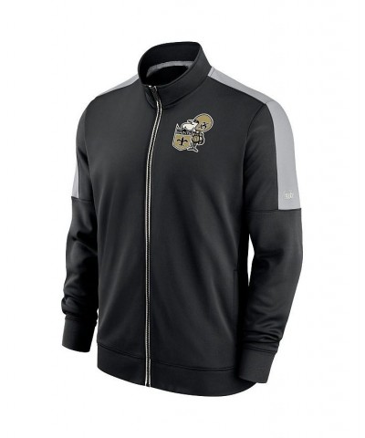 Men's Black New Orleans Saints Historic Track Full-Zip Jacket $48.59 Jackets