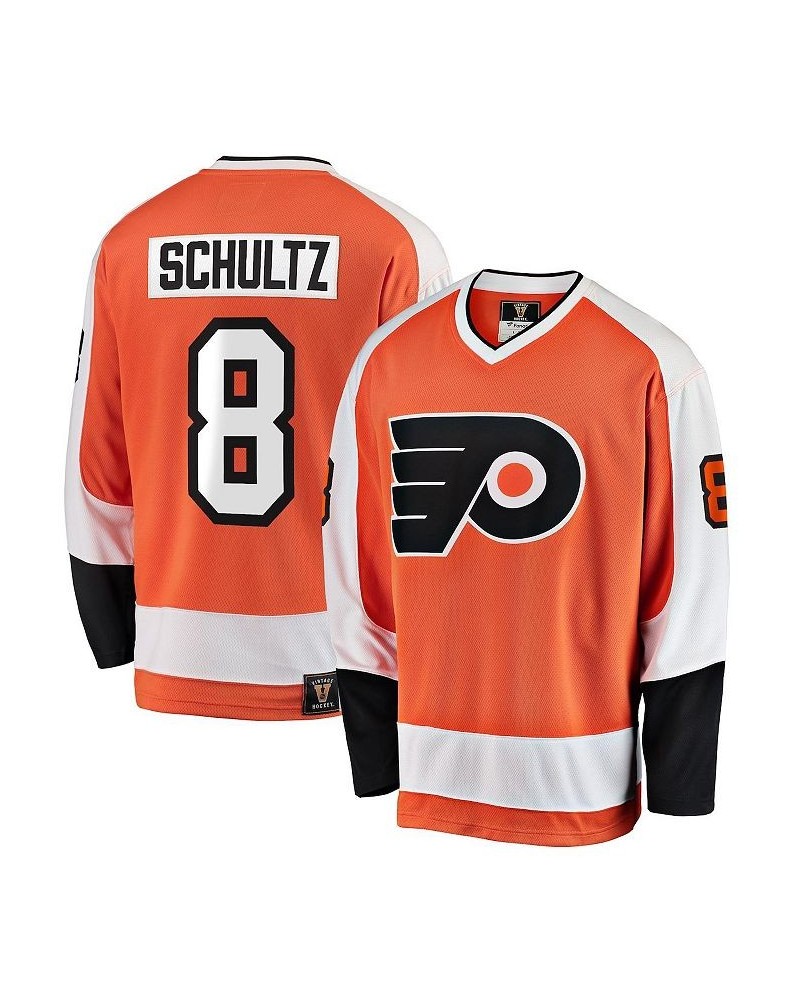 Men's Dave Schultz Orange Philadelphia Flyers Premier Breakaway Retired Player Jersey $47.95 Jersey