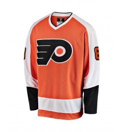 Men's Dave Schultz Orange Philadelphia Flyers Premier Breakaway Retired Player Jersey $47.95 Jersey