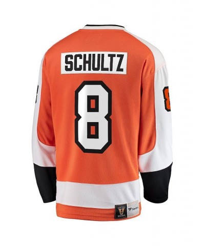 Men's Dave Schultz Orange Philadelphia Flyers Premier Breakaway Retired Player Jersey $47.95 Jersey