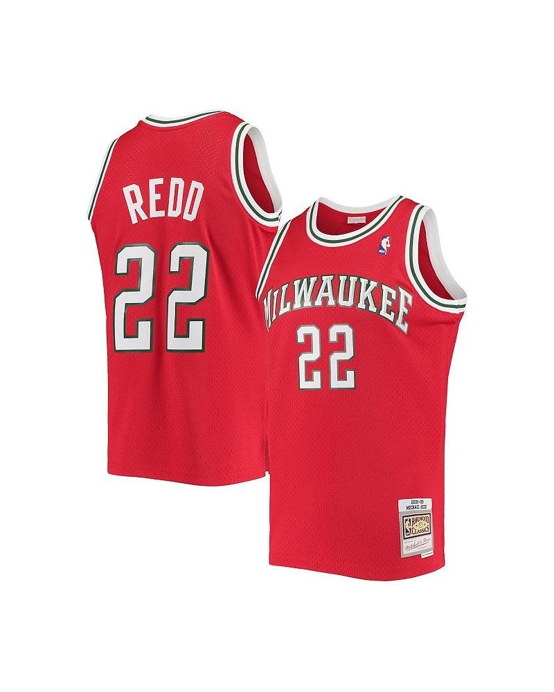 Men's Michael Redd Red Milwaukee Bucks 2008-09 Hardwood Classics Swingman Jersey $50.75 Jersey